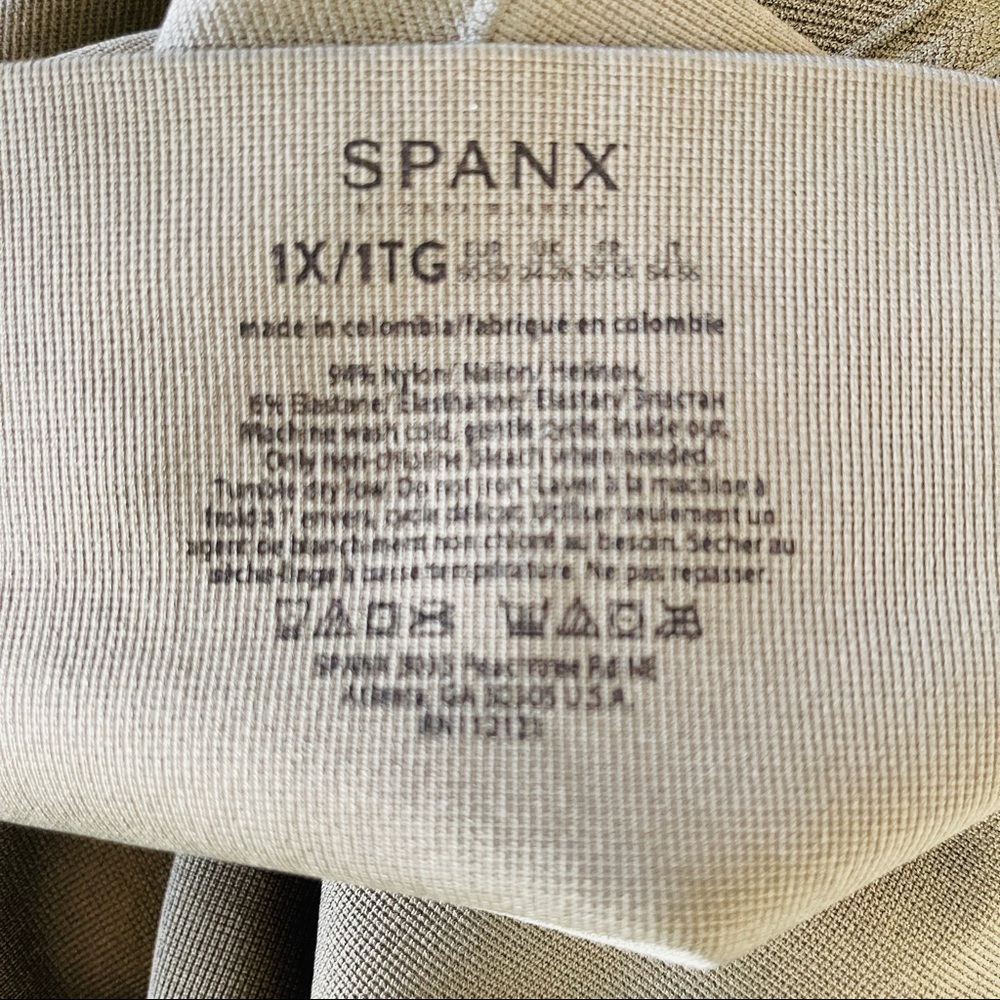 Spanx Look At Me Now Olive Green Crop Leggings Size 1X - Picture 7 of 8